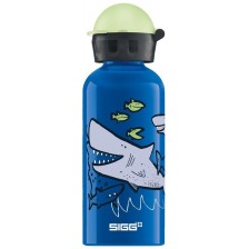 Детска бутилка Sigg KBT – Sharkies, синя, 0.4 L